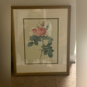 Matching floral wall hangings